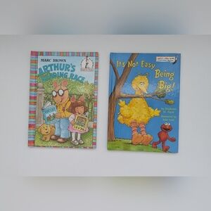 Children's Hard Cover Book Set: Arthur's Reading Race & It's Not Easy Being Big!